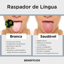 Limpador de Língua PREMIUM - Remove mais de 80% das bactérias